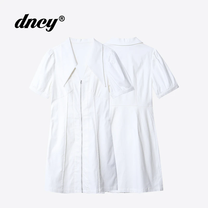 DNCY746小众春夏泡泡袖连衣裙时尚气质休闲DA22130252