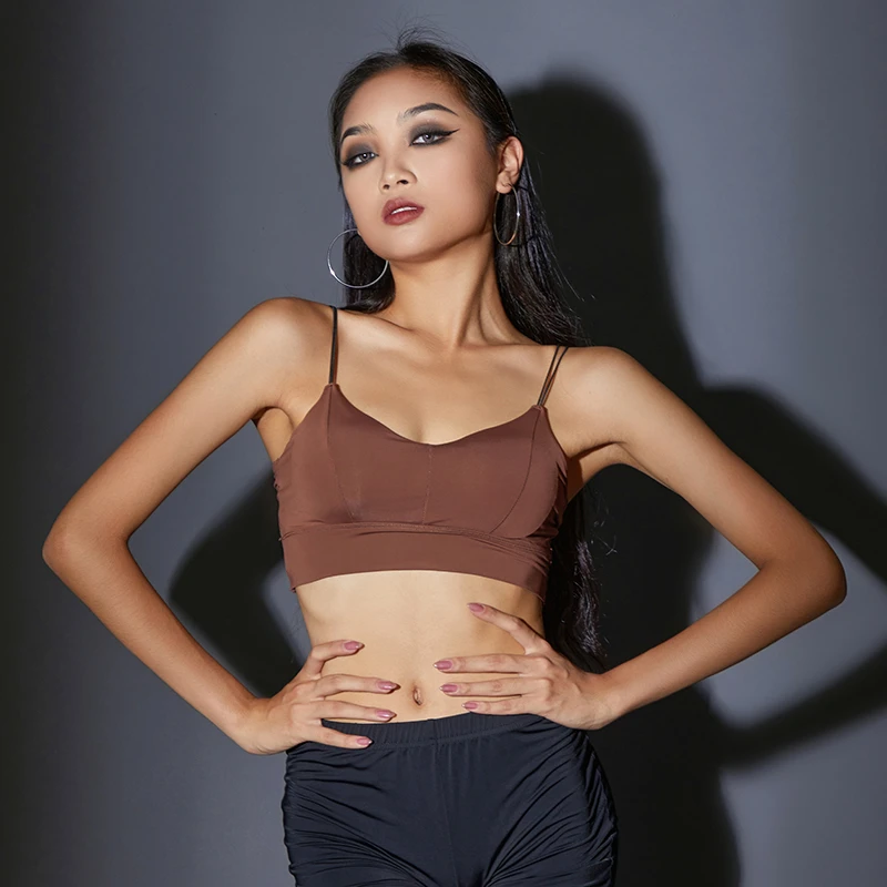 皇朝舞服 拉丁舞上衣性感美背聚拢文胸新款运动内衣吊带内搭  A59