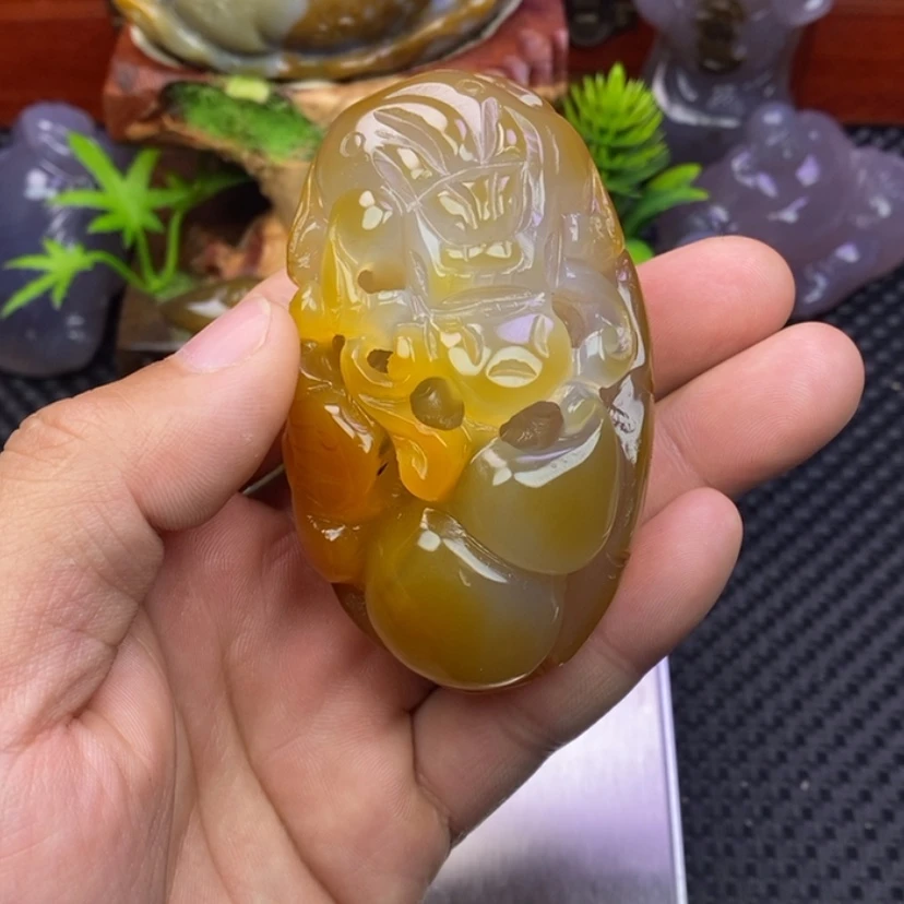 【闪购商品】玛瑙/玉髓手把未镶嵌（****得