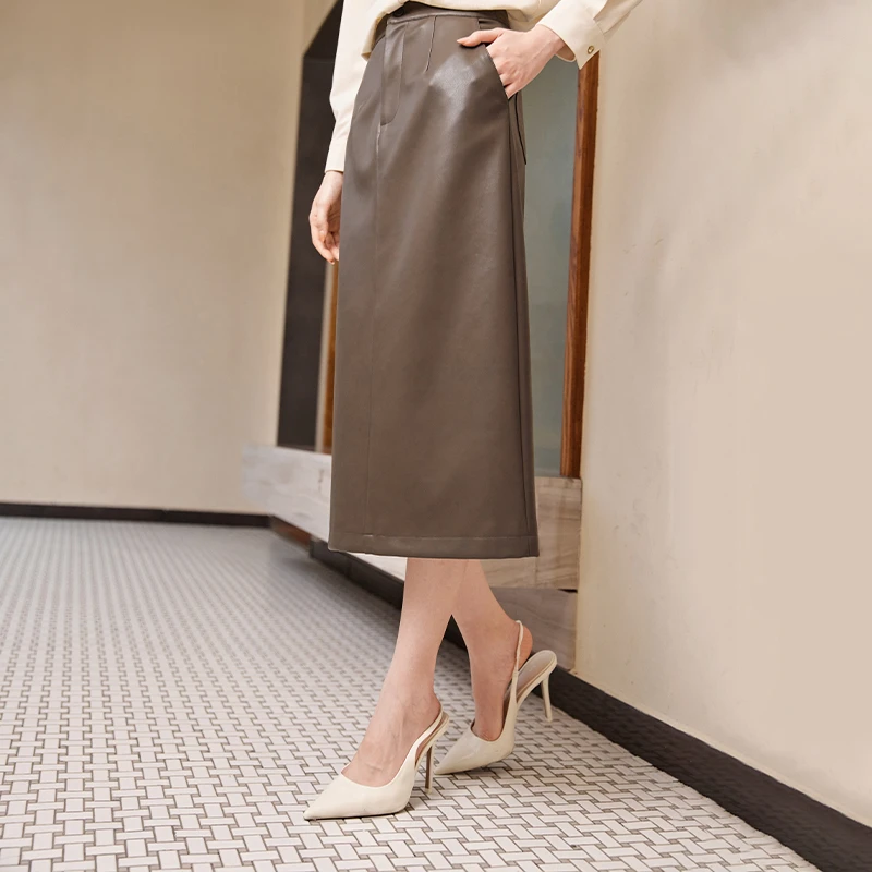 A844264半身裙 香影法式复古高腰半身裙2024冬季新款气质高级