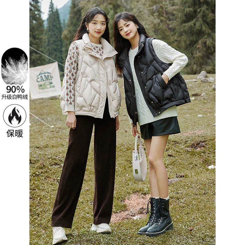 【小余专属】B824247马夹 香影羽绒马甲女2023秋冬季新款时尚外