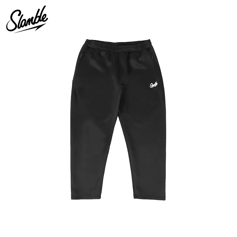 SLAMBLE九分裤空气层直筒运动卫裤保暖长裤男休闲美式宽松