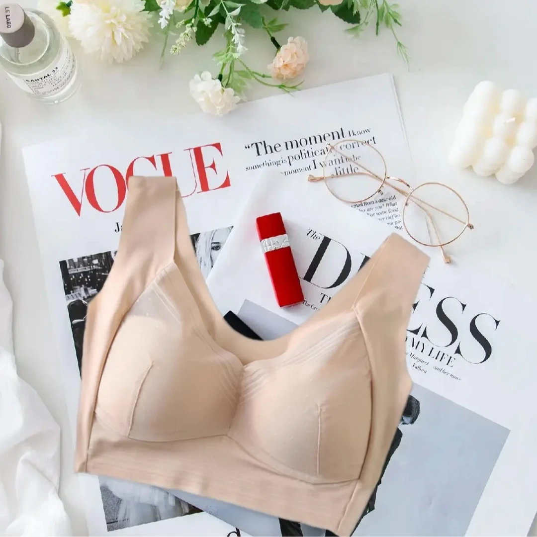 工厂直发无钢圈聚拢不挤压薄杯背心式舒适无痕内衣
