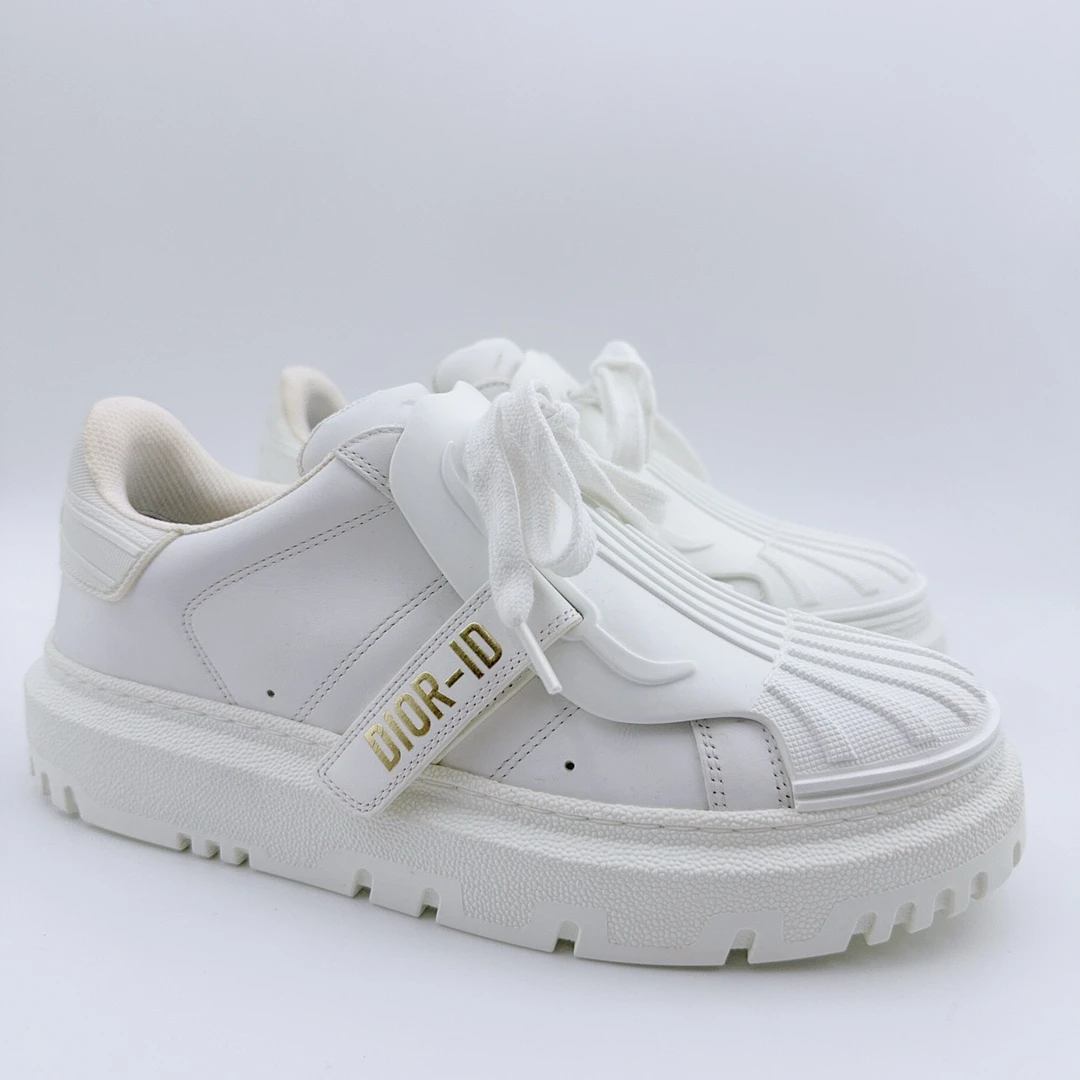 98新/迪奥/Dior37码/经典纯白贝壳头板鞋/YM00598