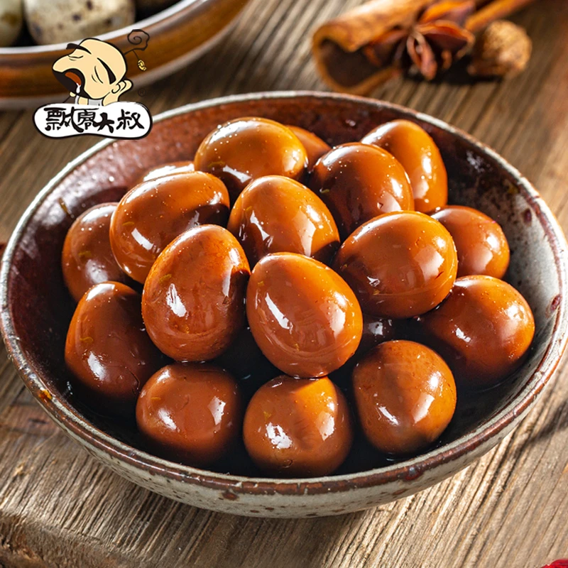 【19.9到手60颗】飘零大叔卤香味鹌鹑蛋即食网红爆款休闲解馋零食