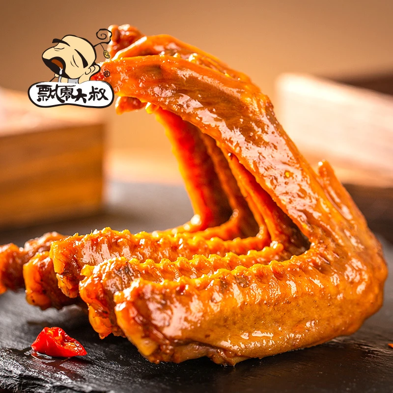飘零大叔酱烧鸭翅108g鸭货小零食品卤味网红休闲宿舍好吃解馋小吃