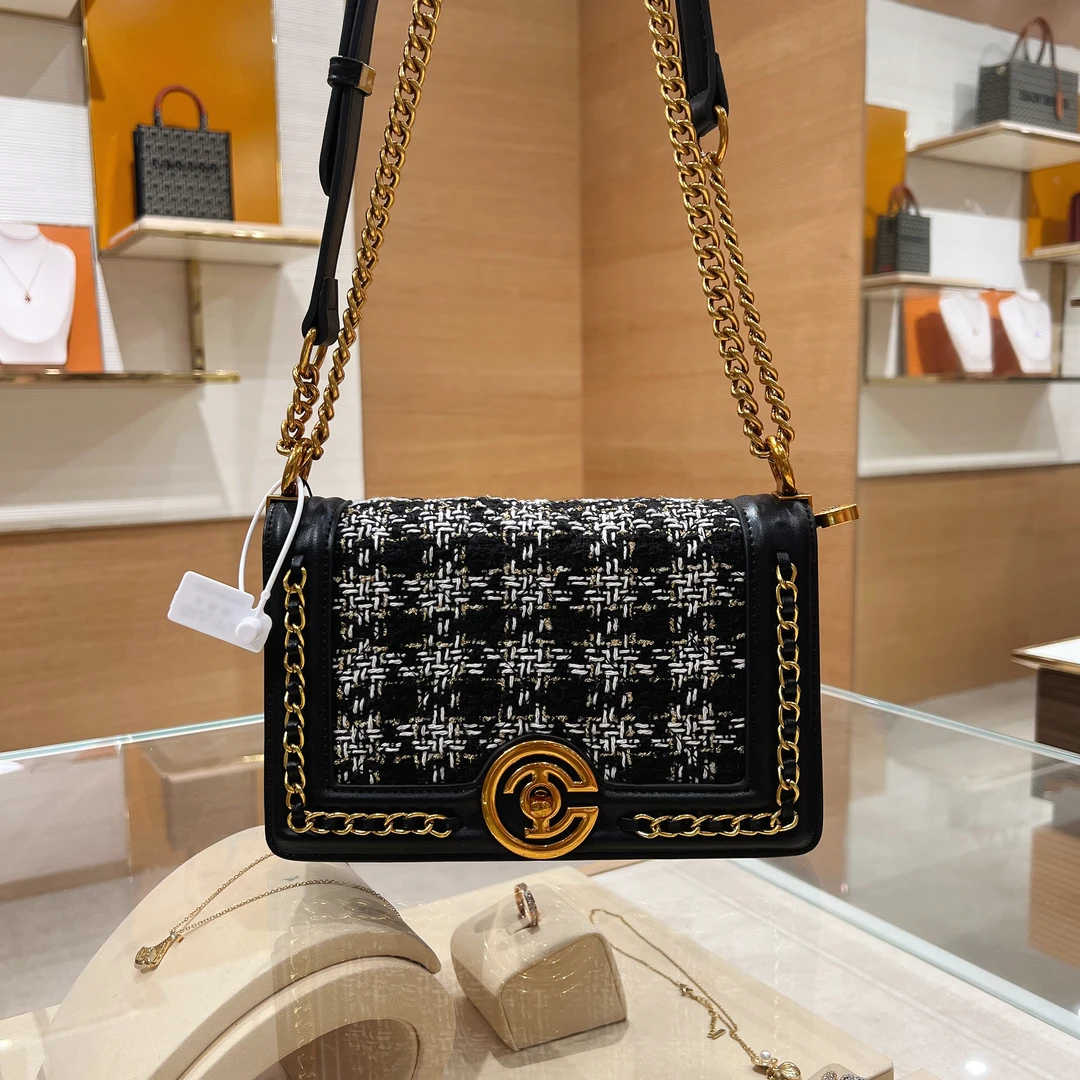 GULITU 复古时尚百搭单肩高级感斜挎链条包H8066（赠礼盒）