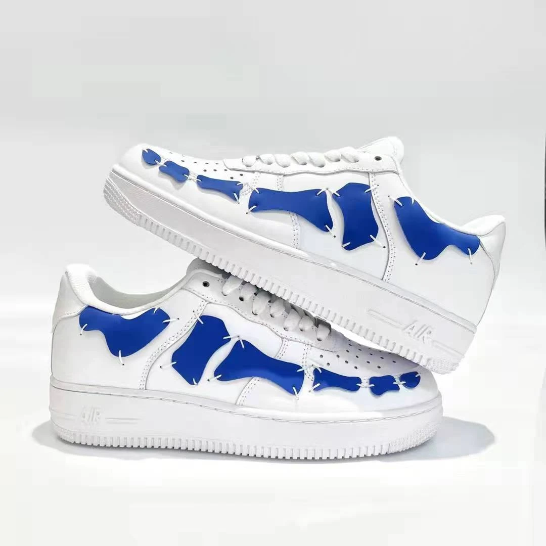 加仑比亚空军白骨头板鞋男女潮流百搭休闲舒适透气运动小白鞋