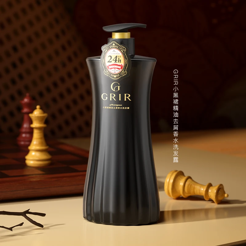 GRIR小黑裙精油去屑香水洗发露560ml-L