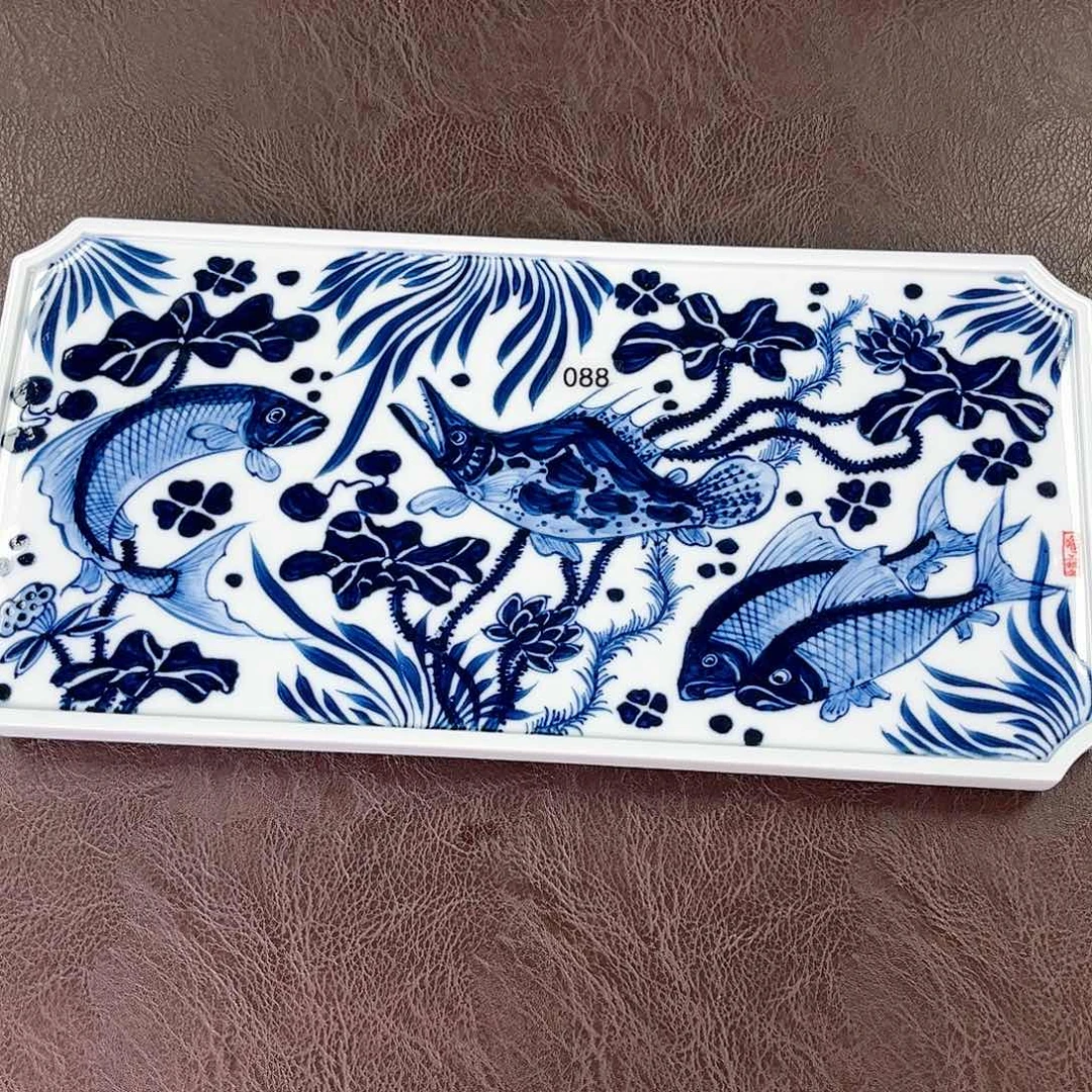 杯手绘釉下高温瓷器