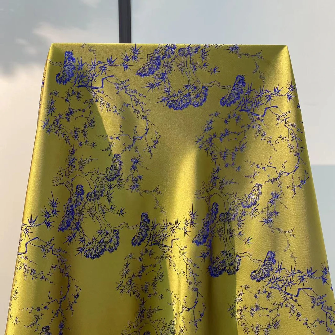 【古松玥】140*140重锻云锦香云高货重磅国风提花高端百搭丝巾