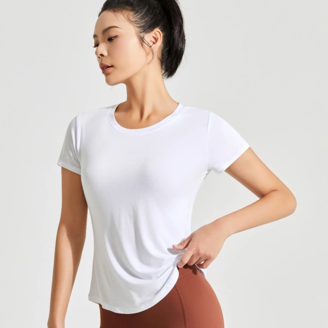 AEROBI ACTIVE 运动短袖速干T恤透气瑜伽服粉