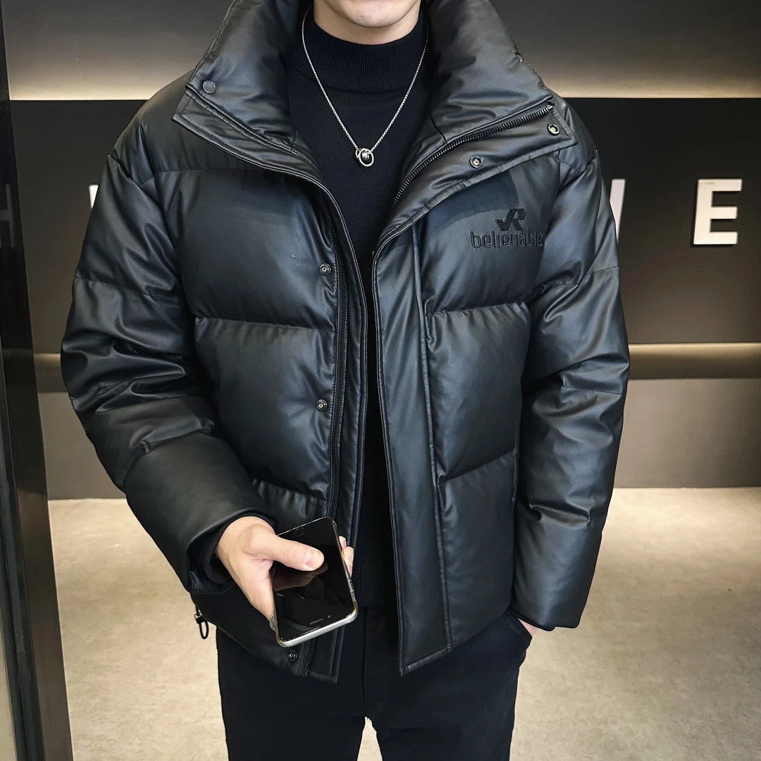 羽绒服男短款冬季潮流加厚立领羽绒衣服韩版修身加厚男士冬装外套