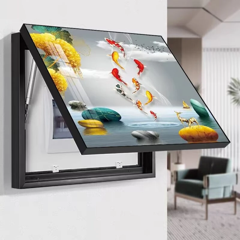 电表箱装饰画晶瓷镶钻挂画