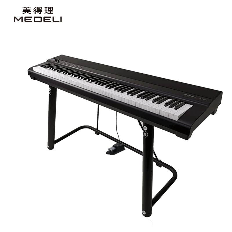 美得理（MEDELI）SAP200便携电钢琴88键重初学专业家用智能 黑琴