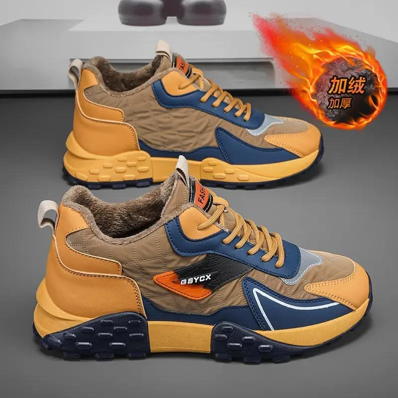 正品季回力休闲雪地靴男冬季棉鞋男款加绒保暖鞋男士厚底防滑抗寒