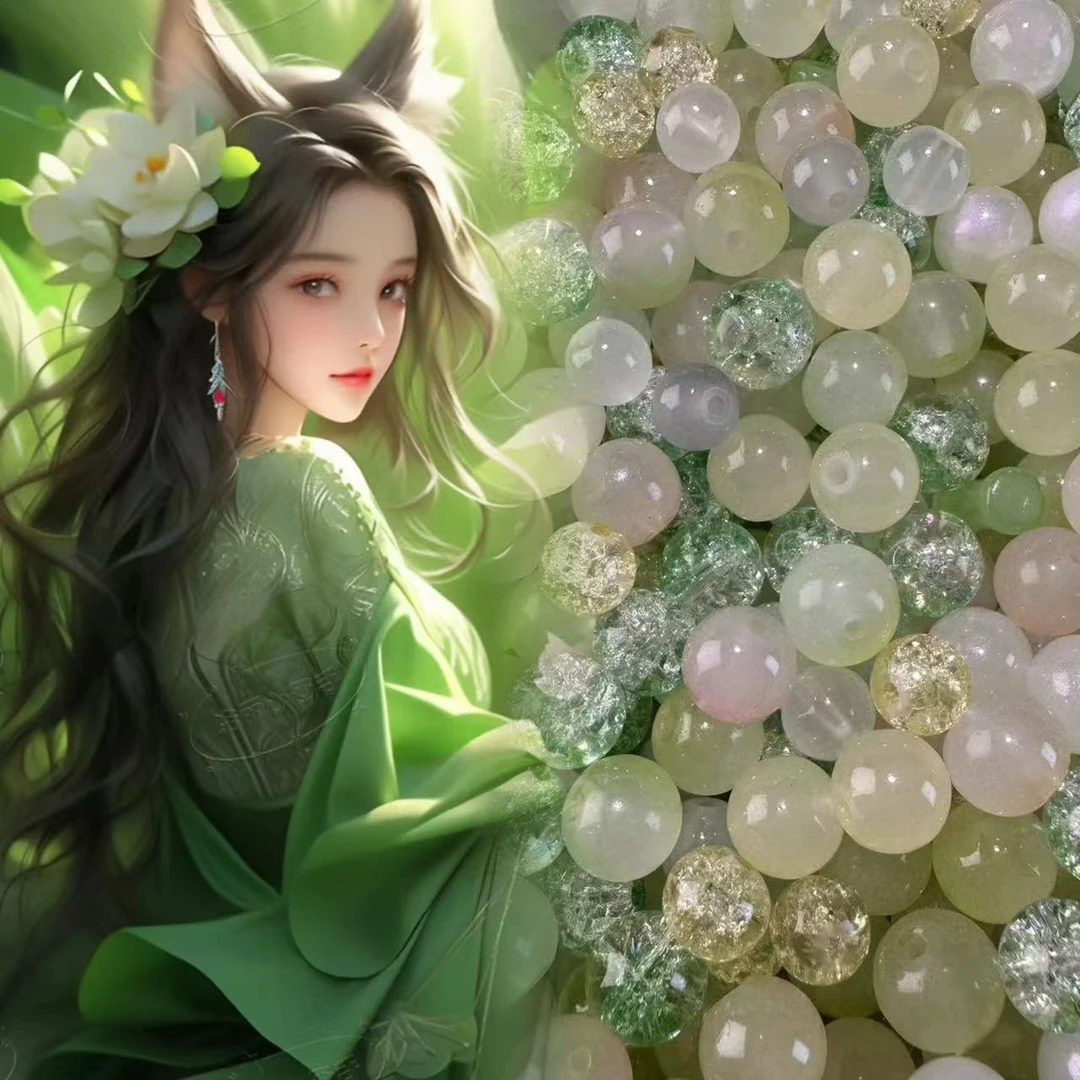 【珠围翠绕】琉璃珠珠DIY手工串珠混色半成品手串手链珠子配件