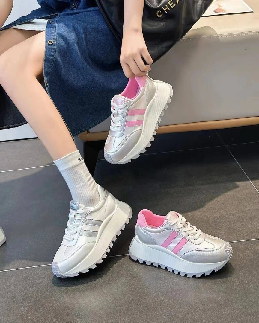 591新款小白鞋网面休闲鞋潮款老爹鞋百搭运动鞋网红麦昆鞋女