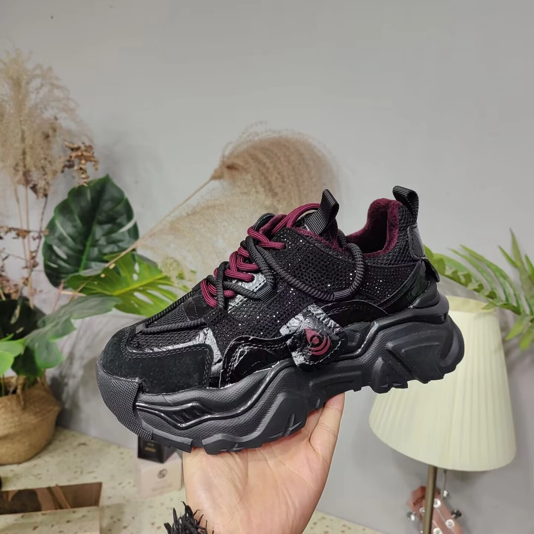 23356新款小白鞋网面休闲鞋时尚潮款老爹鞋百搭运动鞋贝壳头女