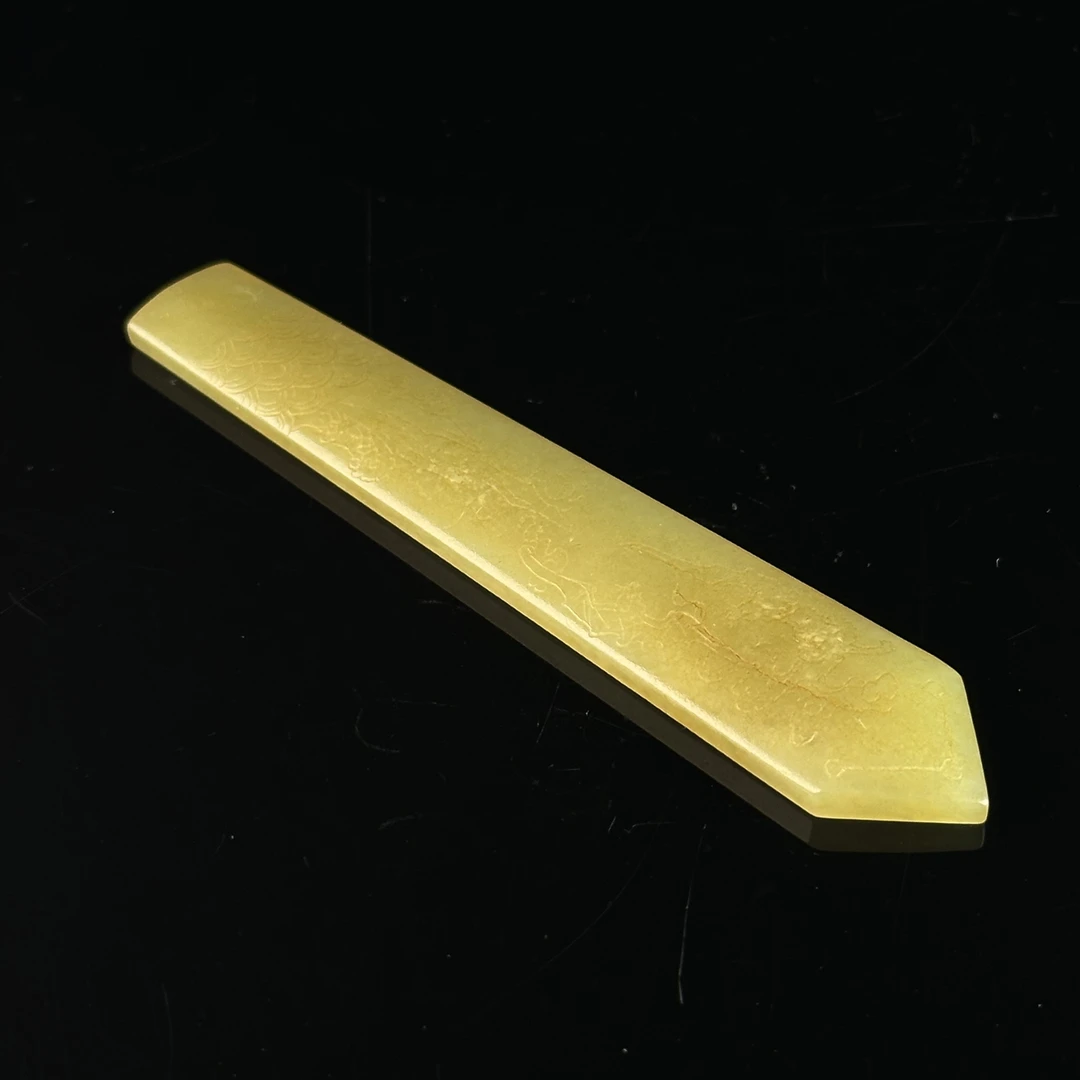 清和田黄玉寿山福海纹笏板 YS0712075X*【上海兰馨】