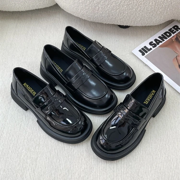 【吴琼专属】凯撒KAISER简约时尚百搭厚底增高爆款乐福鞋KS3956 HH