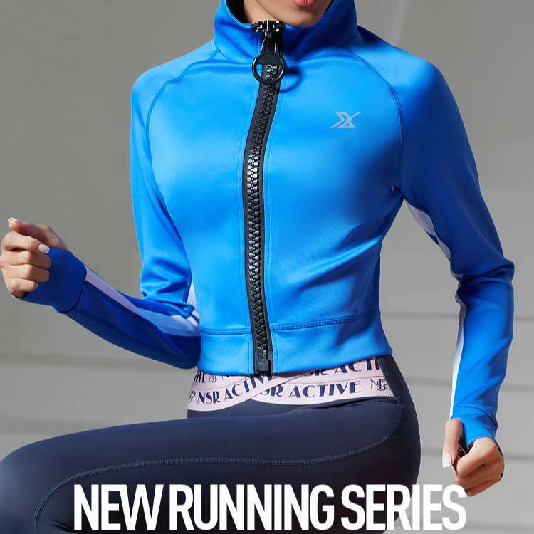 【抓绒】大拉链运动外套秋冬时尚跑步运动夹克风衣气质上衣