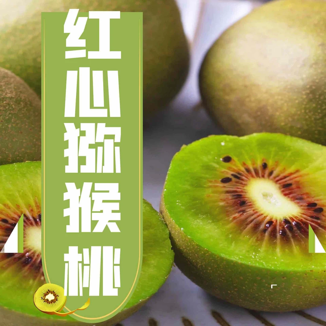 【错过等明年】都江堰红心猕猴桃90-110g大果24枚包邮