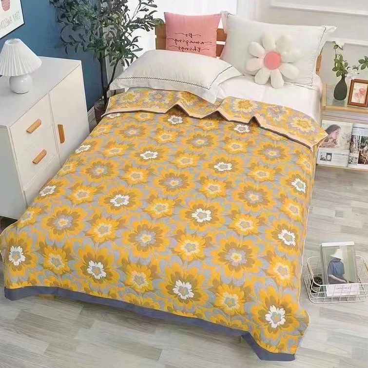 春满园 150*200(cm) 纱布盖毯床单软席毛巾被
