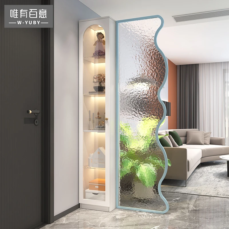 入户玄关柜客厅屏风隔断柜双面柜进户门正对间厅柜酒柜玄关柜创意