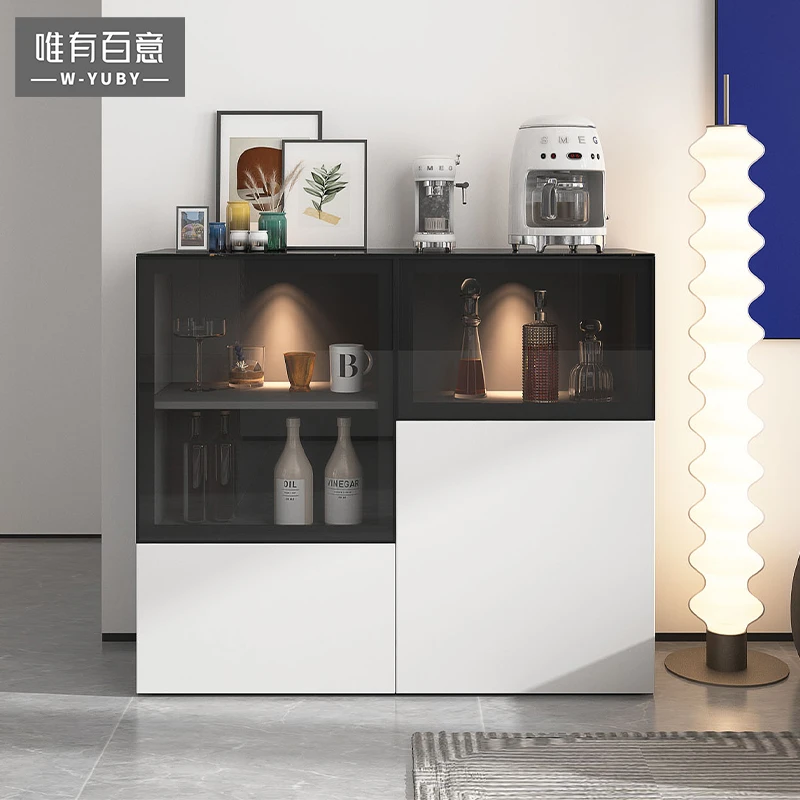 现代简约餐边柜家用小酒柜储藏柜客厅茶水柜靠墙收纳柜