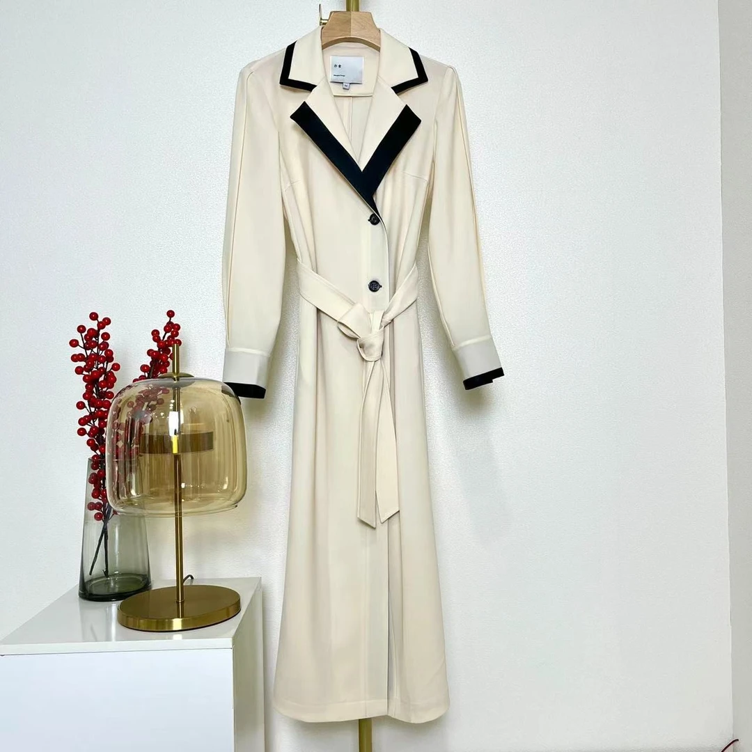 亦素醋酸风气质衣连衣裙时尚百搭女士长款拼接春夏春夏薄款通勤