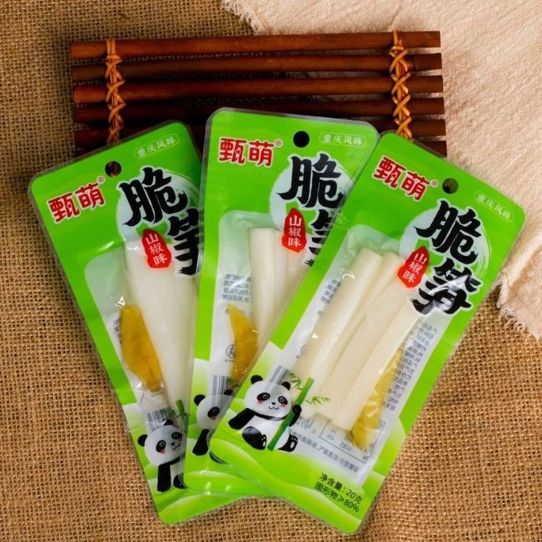 泡椒脆笋山椒笋手剥笋香辣酸笋笋尖竹笋休闲开袋即食小包装小零食