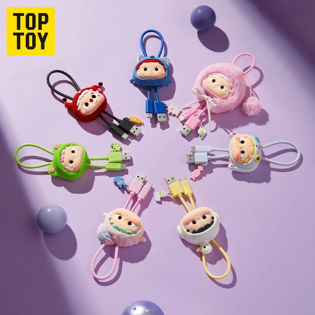 TOPTOY-哦崽-经典系列-数据线盲盒生日国庆中秋节礼物儿童玩具