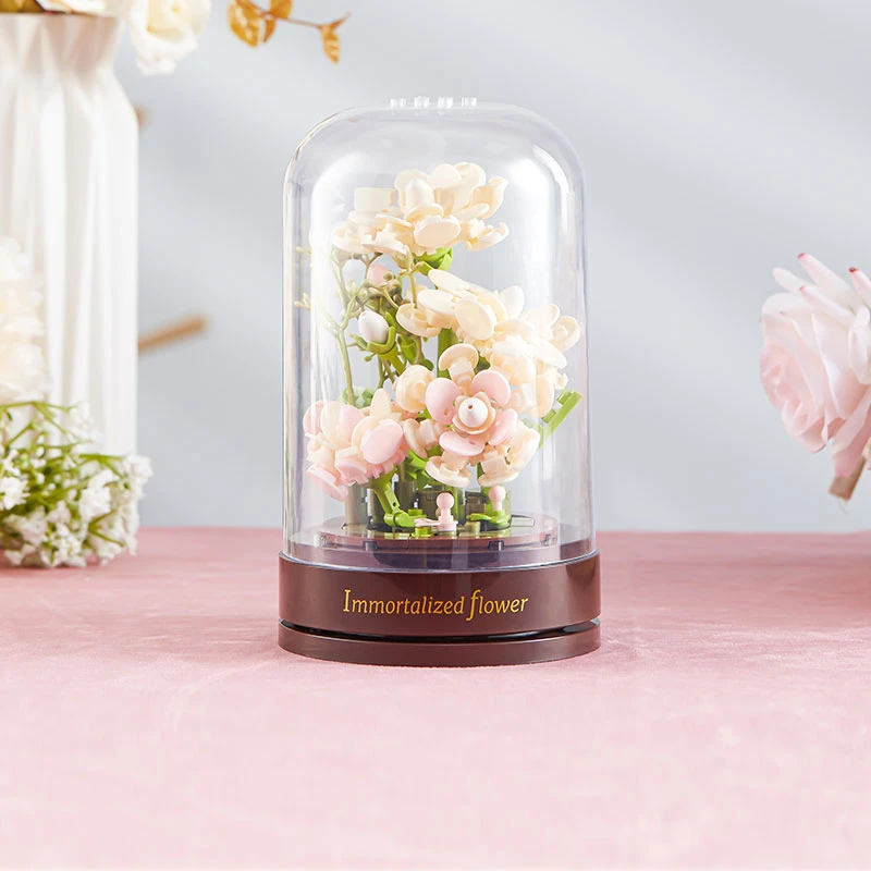 TOP TOY中国积木花音乐盒心动芬芳雅典玩具礼物