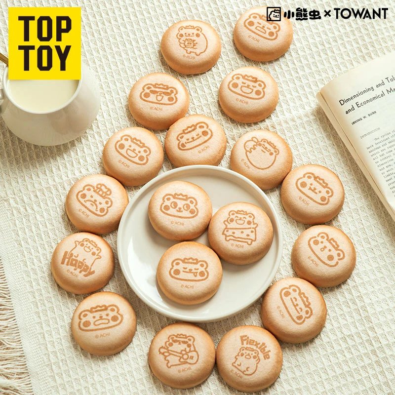 TOPTOY小熊虫香脆饼干毛绒吧唧盲袋生日礼物儿童玩具