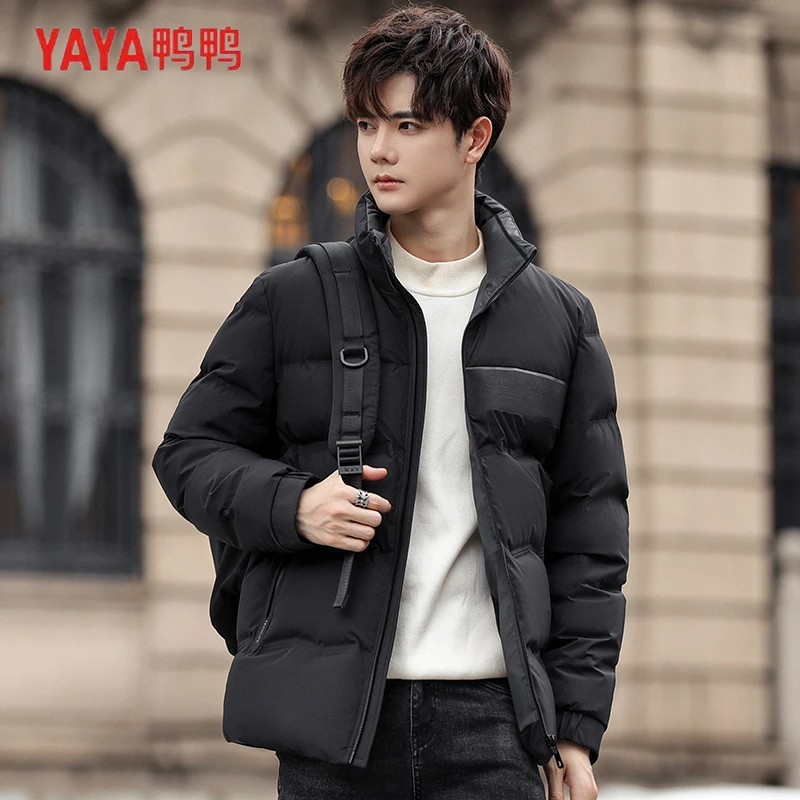 YAYA/鸭鸭羽绒服新款短款加厚立领休闲时尚保暖外套【YE3B713065W】