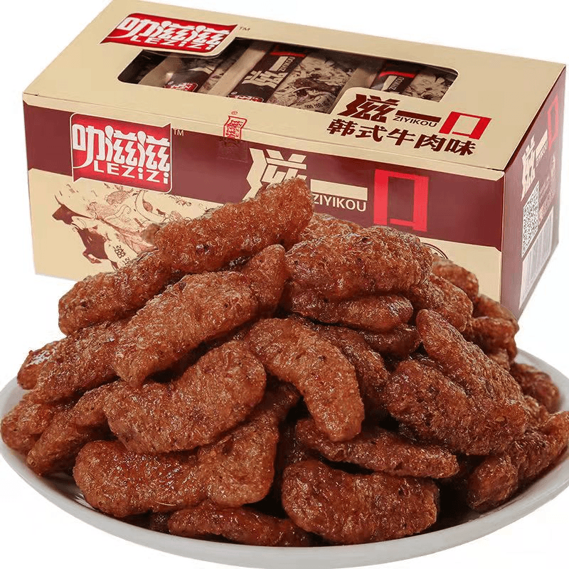 叻滋滋滋一口素牛肉香菇肥牛素肉韩式素牛肉香菇肥牛8090怀旧零食