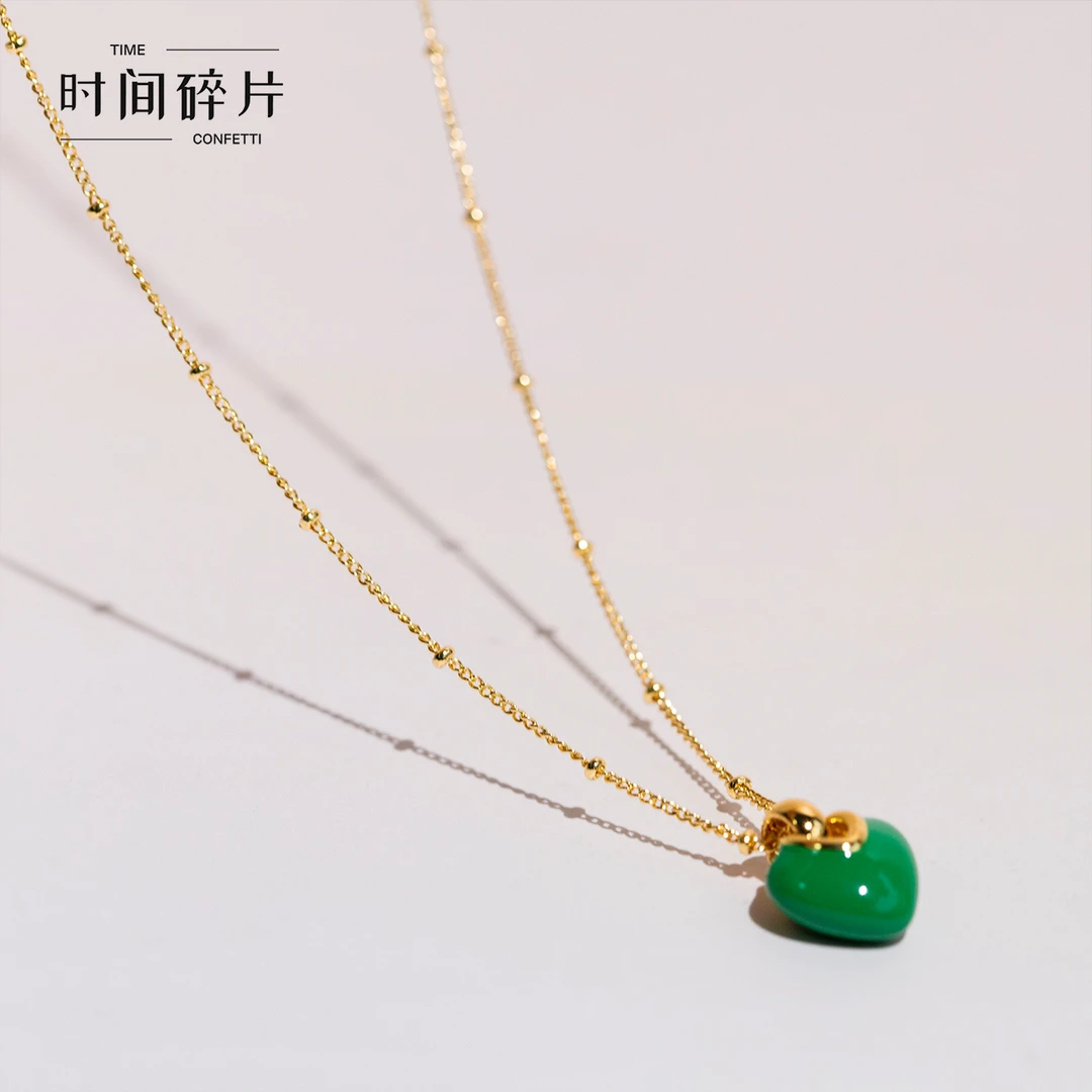 铜合金项链 【孙二娘】法式精致高级气质百搭爱心项链TC 6998