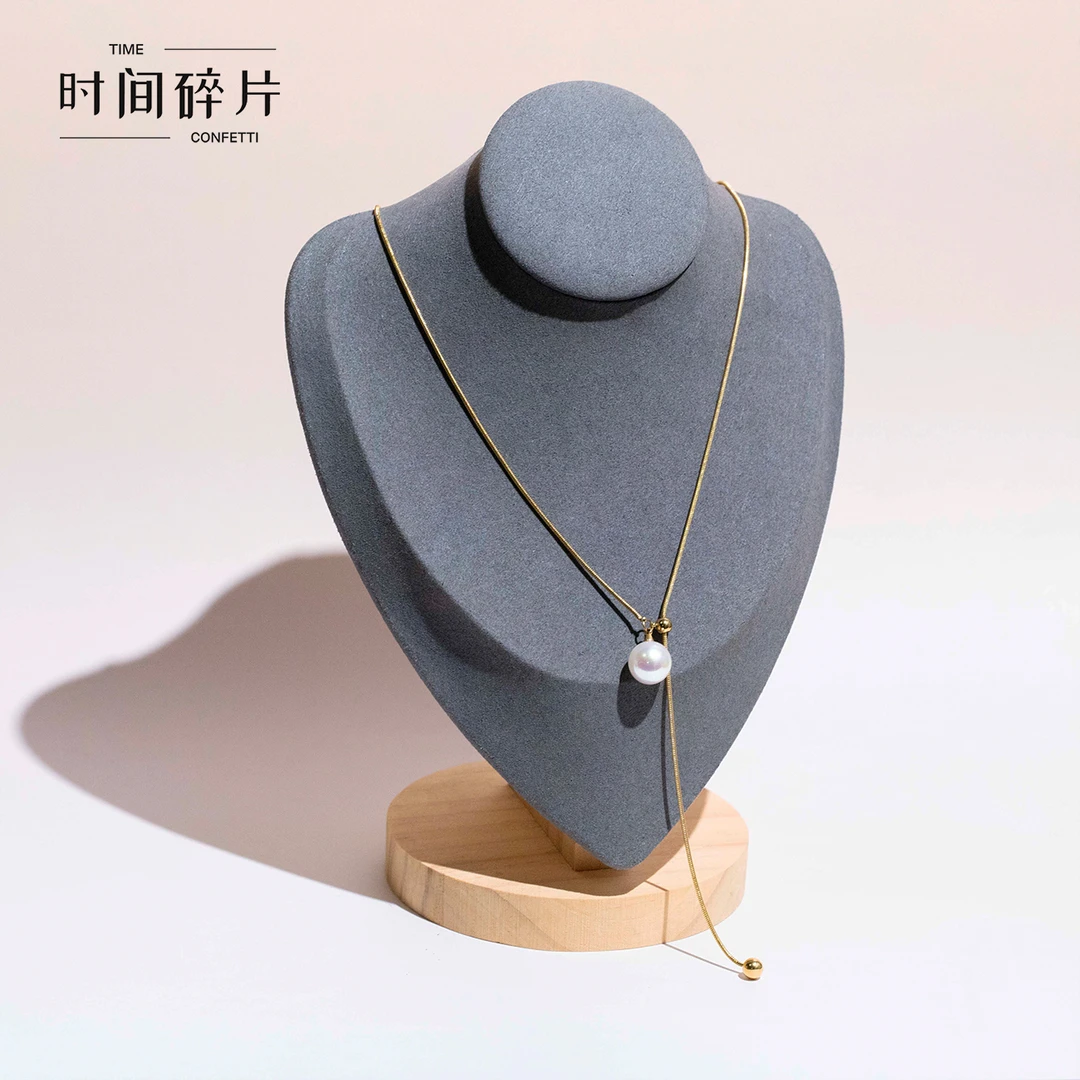 钛钢项链 【孙二娘】卫衣毛衣链-法式轻奢高级感项链TC 6917