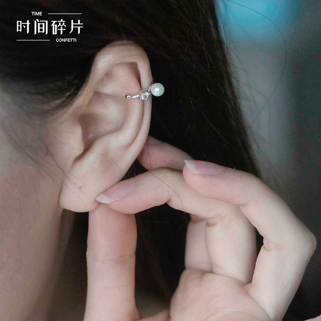 925银耳饰 【孙二娘】ins高级感简约小众耳骨夹TC 6888