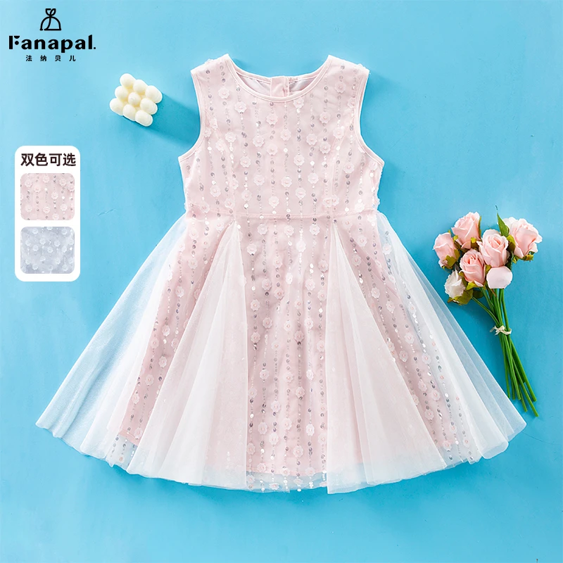 法纳贝儿女童连衣裙2023夏季中大童礼服裙子FM6218109