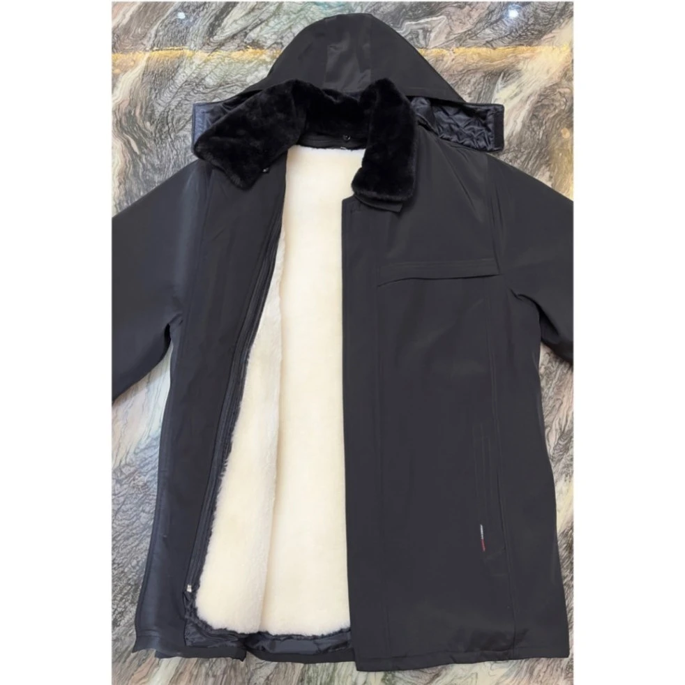 冬季中老年男装长袖棉袄保暖加厚棉衣绵羊内胆外套爸爸装5060岁