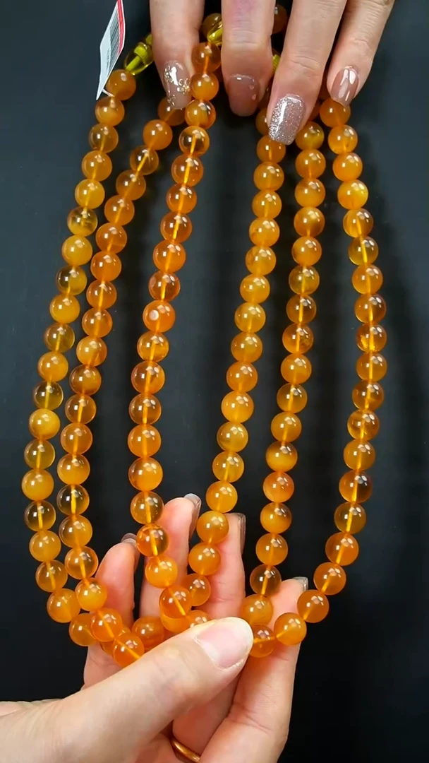 【闪购商品】琥珀颈饰未镶嵌金绞蜜妈妈链#AQ3920901