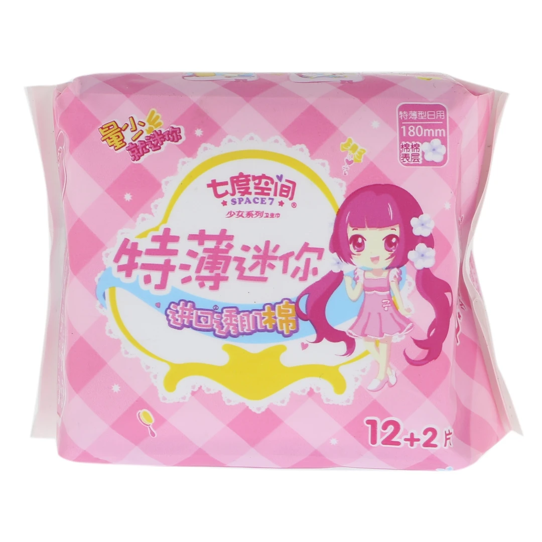 七度空间特薄迷你卫生巾日用180mm14片