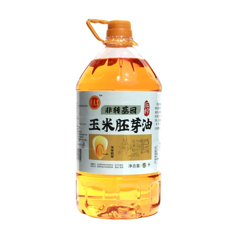 武天富泸州特产玉米油5L非转基因玉米胚芽油压榨食用油桶装家用