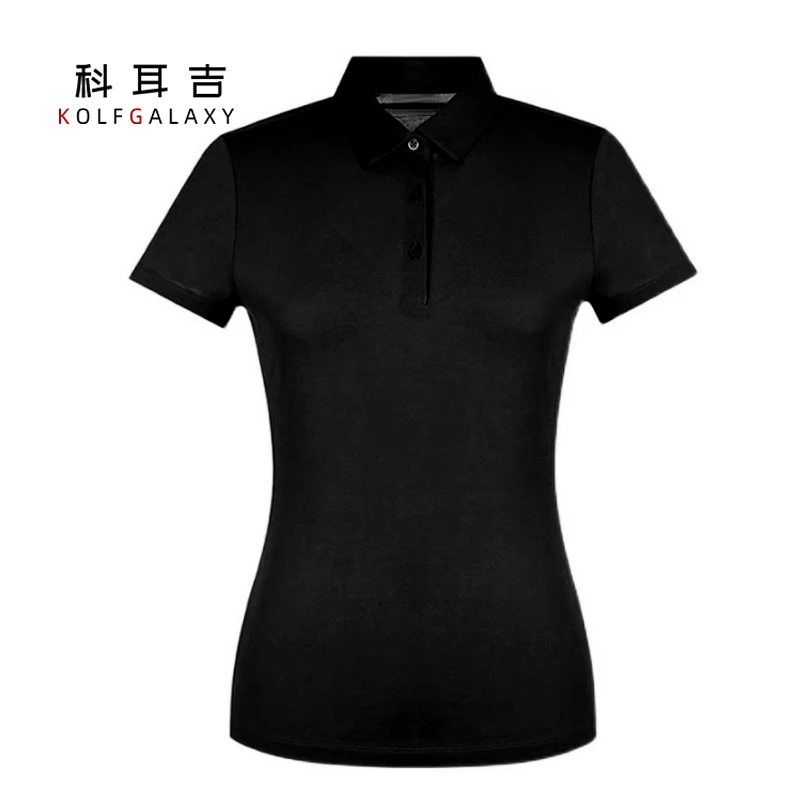 科耳吉 高尔夫短袖修身时尚透气高弹户外运动休闲女款速干t恤衫