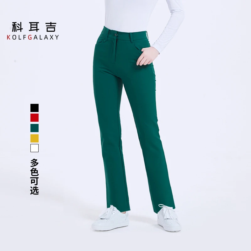 科耳吉高尔夫服装女长裤秋冬款女装运动高腰修身显瘦球裤女裤子
