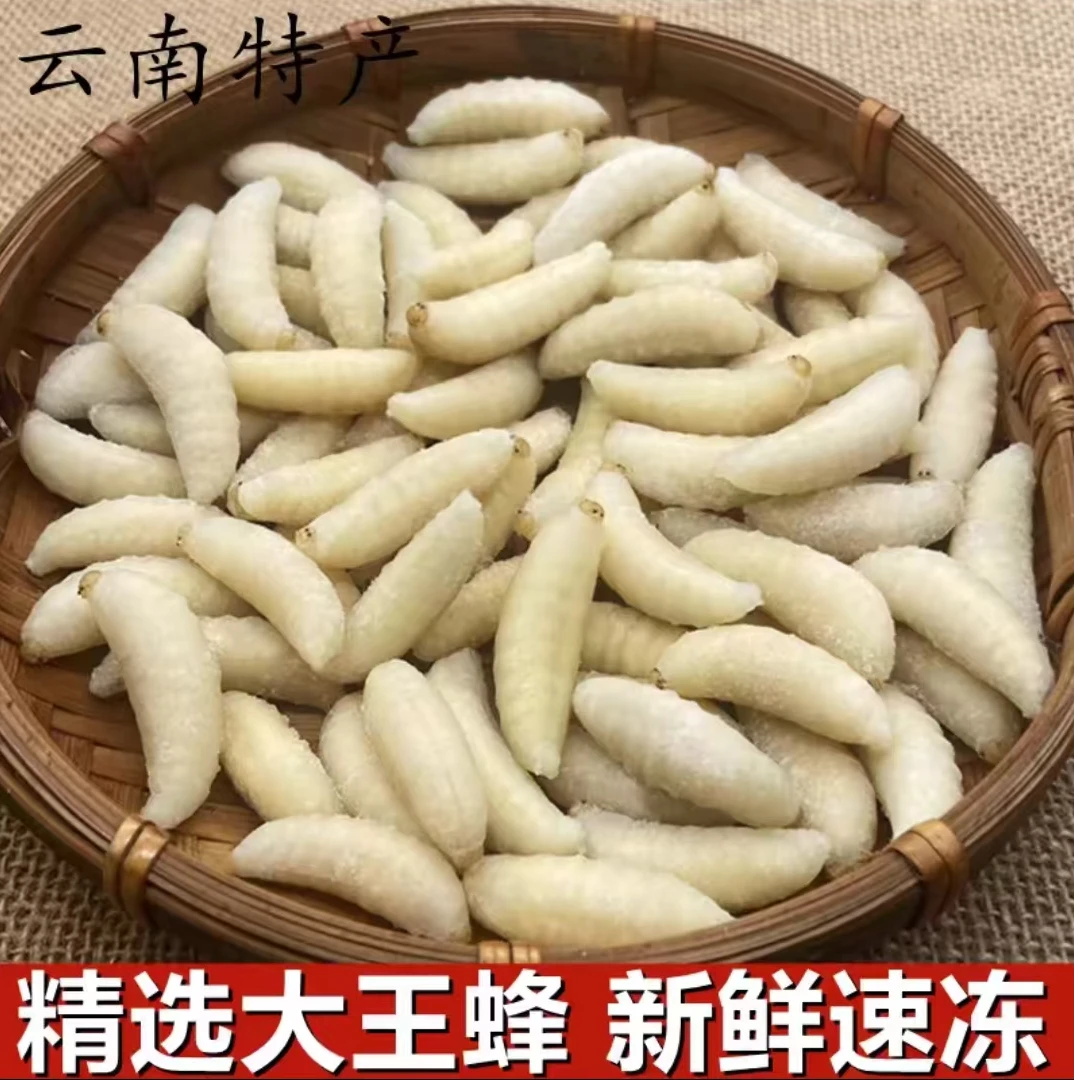 云南特产冰冻虎头蜂红娘金环蜂巢蛹香酥下酒菜蜂巢农产品