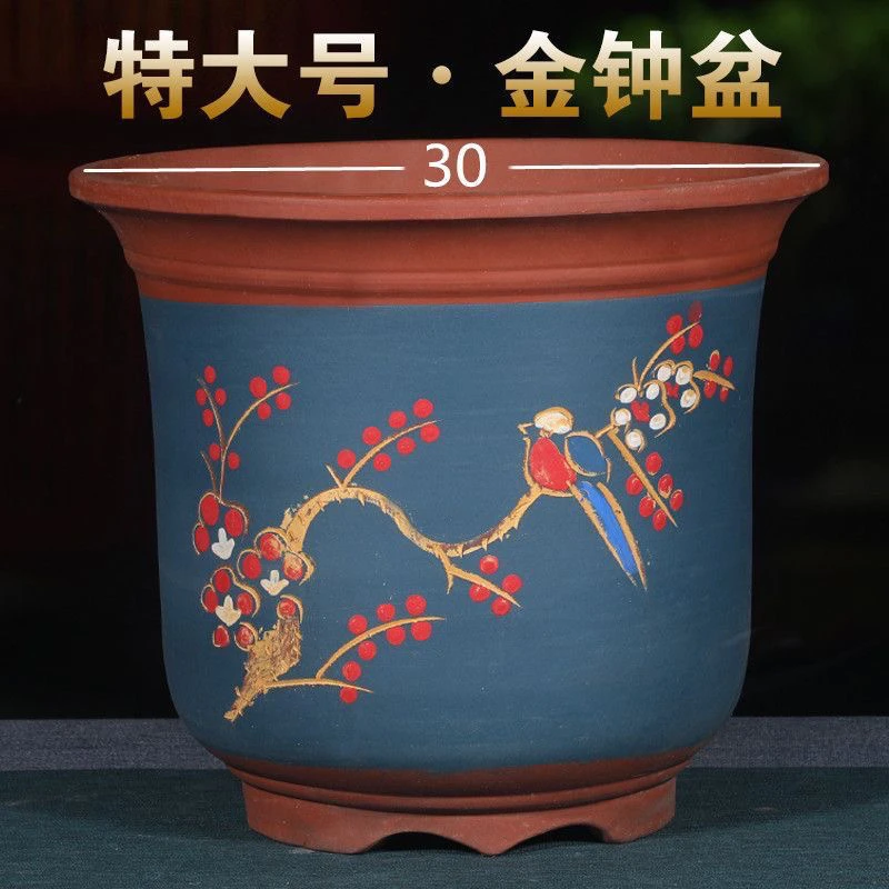 宜兴紫砂兰花专用高盆30以上大口径种树特深陶瓷超好评