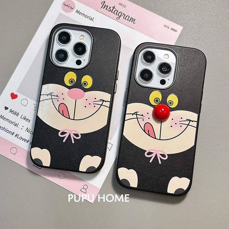可爱路西法猫咪适用15promax苹果13小众手机壳iPhone14公仔12卡通